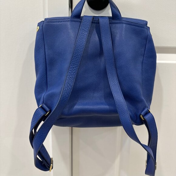 Fossil Navy Leather Mini Backpack - Picture 2 of 3
